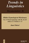Buchcover Jaan Puhvel: Hittite Etymological Dictionary / Words beginning with SE, SI, SU