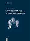 Buchcover Die deutschsprachige Strafrechtswissenschaft in Selbstdarstellungen II