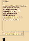 Buchcover Kommentare zu Aristoteles,  ›De partibus animalium‹