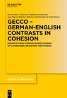 Buchcover GECCo - German-English Contrasts in Cohesion