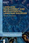 Buchcover Language Development and Developmental Language Disorder