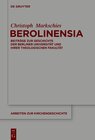 Buchcover Berolinensia
