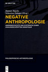 Buchcover Negative Anthropologie