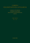 Buchcover Corpus inscriptionum Latinarum. Inscriptiones Hispaniae Latinae [Editio... / Pars septentrionalis conventus Carthaginien