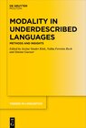Buchcover Modality in Underdescribed Languages