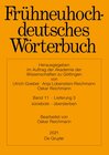 Buchcover Frühneuhochdeutsches Wörterbuch / sünebote – übersterben