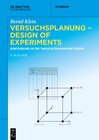 Buchcover Versuchsplanung – Design of Experiments