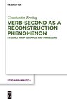 Buchcover Verb-second as a reconstruction phenomenon