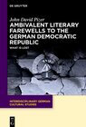 Buchcover Ambivalent Literary Farewells to the German Democratic Republic