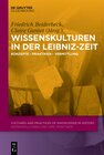Buchcover Wissenskulturen in der Leibniz-Zeit