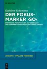 Buchcover Der Fokusmarker 'so'