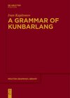 Buchcover A Grammar of Kunbarlang
