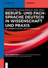 Buchcover Berufs- und Fachsprache Deutsch in Wissenschaft und Praxis