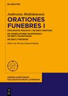 Buchcover Orationes funebres I