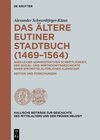Buchcover Das ältere Eutiner Stadtbuch (1469–1564)