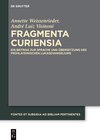 Buchcover Fragmenta Curiensia