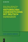 Buchcover Historisches Codeswitching mit Deutsch