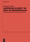 Buchcover Unmännlichkeit in den Isländersagas