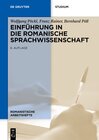 Buchcover Einführung in die romanische Sprachwissenschaft