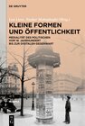 Buchcover Kleine Formen und Öffentlichkeit