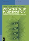 Buchcover Galina Filipuk; Andrzej Kozłowski: Analysis with Mathematica® / Differential Geometry, Differential Equations, and Speci