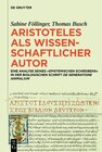 Buchcover Aristoteles als wissenschaftlicher Autor