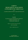 Buchcover Galenus: V. Galeni in Hippocratis epidemiarum librum commentaria / Galeni In Hippocratis Epidemiarum librum VI commentar