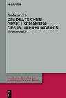 Buchcover Die Deutschen Gesellschaften des 18. Jahrhunderts