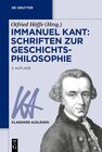 Buchcover Immanuel Kant: Schriften zur Geschichtsphilosophie