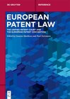 Buchcover European Patent Law