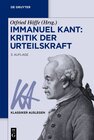 Buchcover Immanuel Kant: Kritik der Urteilskraft