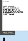 Buchcover Sprache(n) in pädagogischen Settings