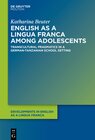 Buchcover English as a Lingua Franca among Adolescents