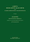Buchcover [Galeni] Definitiones medicae / [Galen] Medizinische Definitionen