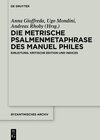 Buchcover Die metrische Psalmenmetaphrase des Manuel Philes