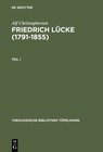 Buchcover Friedrich Lücke (1791–1855)