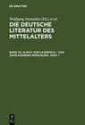 Buchcover Die deutsche Literatur des Mittelalters / Ulrich von Lilienfeld - 'Das zwölfjährige Mönchlein'