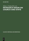 Buchcover Patriarch Nikon on Church and State