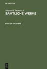 Buchcover Johann H. Pestalozzi: Sämtliche Werke. Kritische Ausgabe / Nachtrag