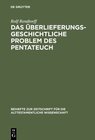Buchcover Das überlieferungsgeschichtliche Problem des Pentateuch