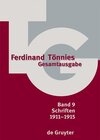 Buchcover Ferdinand Tönnies: Gesamtausgabe (TG) / 1911–1915