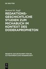 Buchcover Redaktionsgeschichtliche Studien zum Michabuch im Kontext des Dodekapropheton