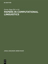 Buchcover Papers in Computational Linguistics