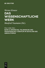 Buchcover Werner Krauss: Das wissenschaftliche Werk / Spanische, italienische und französische Literatur im Zeitalter des Absoluti