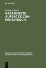 Buchcover Gesammelte Aufsätze zum Pentateuch