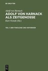Buchcover Adolf von Harnack als Zeitgenosse