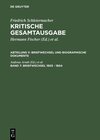 Buchcover Friedrich Schleiermacher: Kritische Gesamtausgabe. Briefwechsel und... / Briefwechsel 1803 - 1804