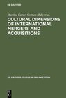 Buchcover Cultural Dimensions of International Mergers and Acquisitions