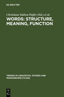 Buchcover Words: Structure, Meaning, Function