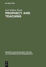 Buchcover Prophecy and Teaching